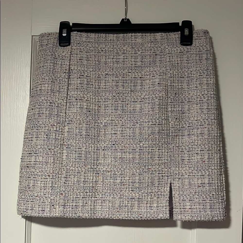 Elegant Tweed Mini Skirt